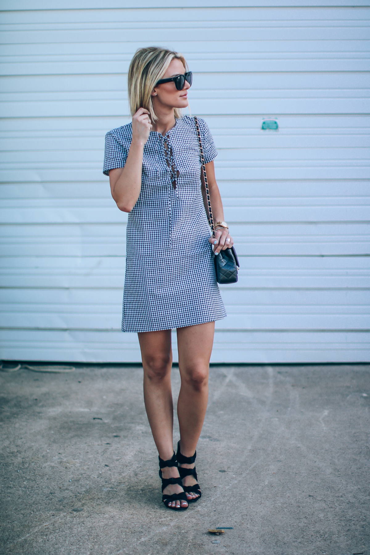 gingham dress for date night