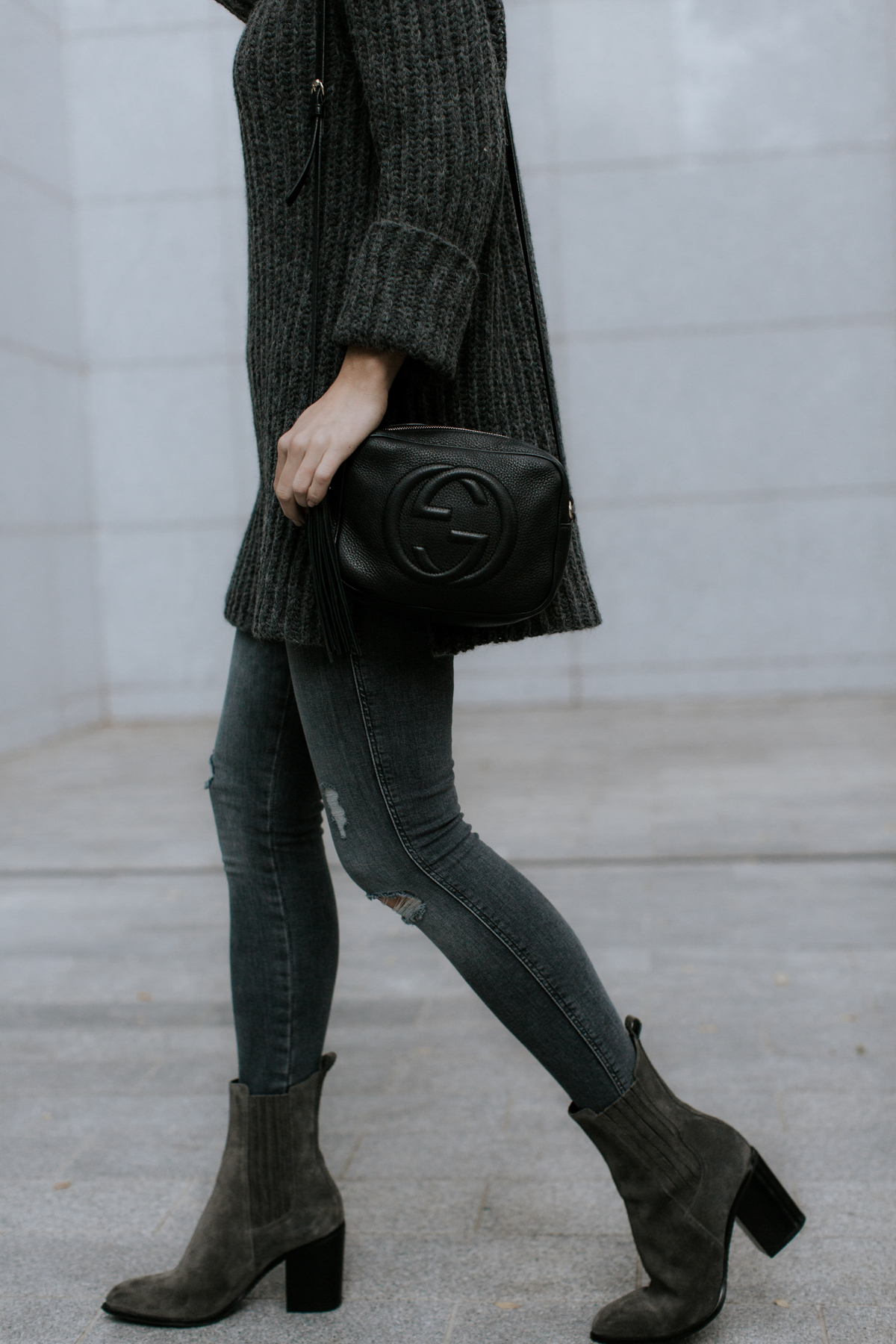 mixing shades of grey outfit