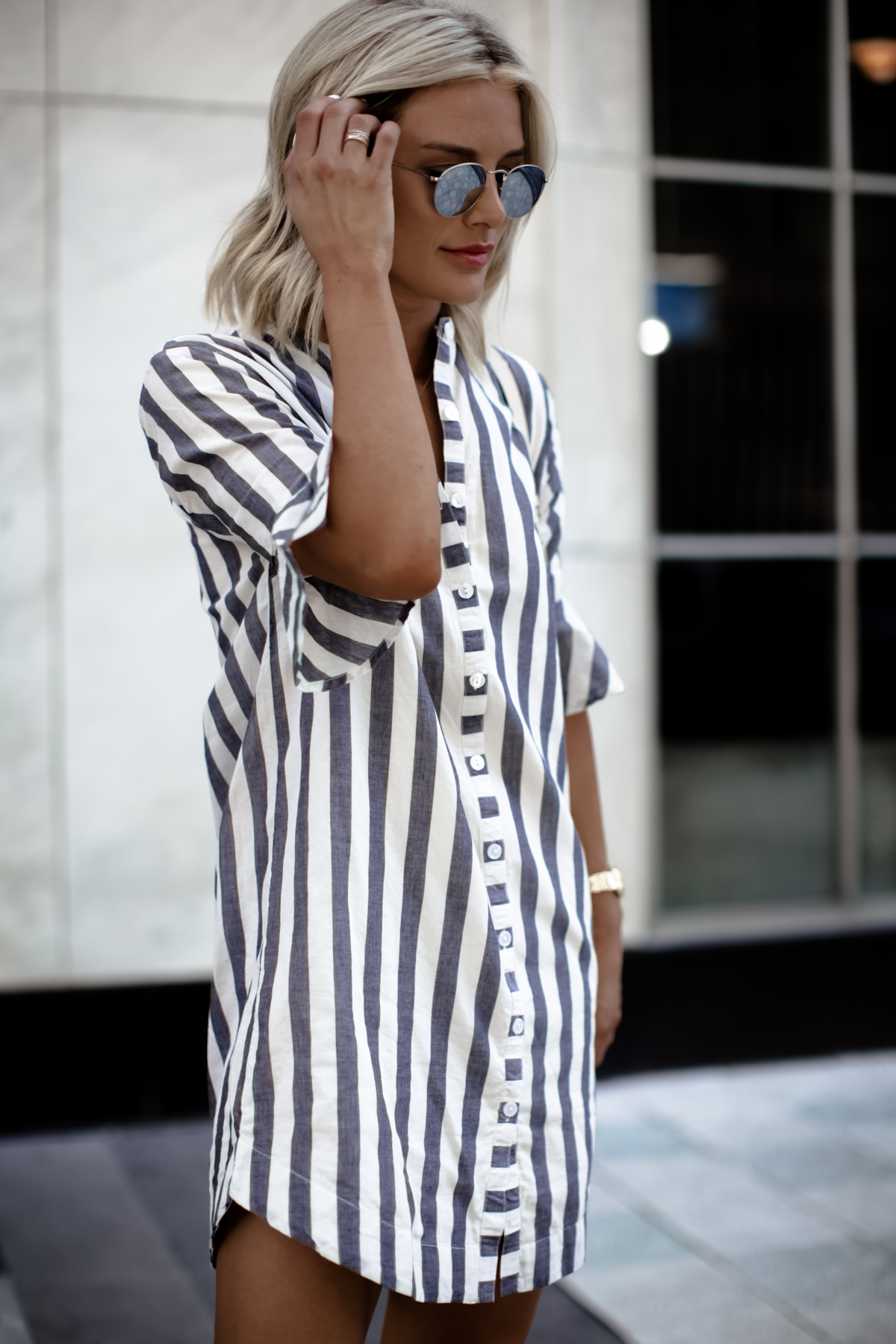 striped linen shirt dress shopbop