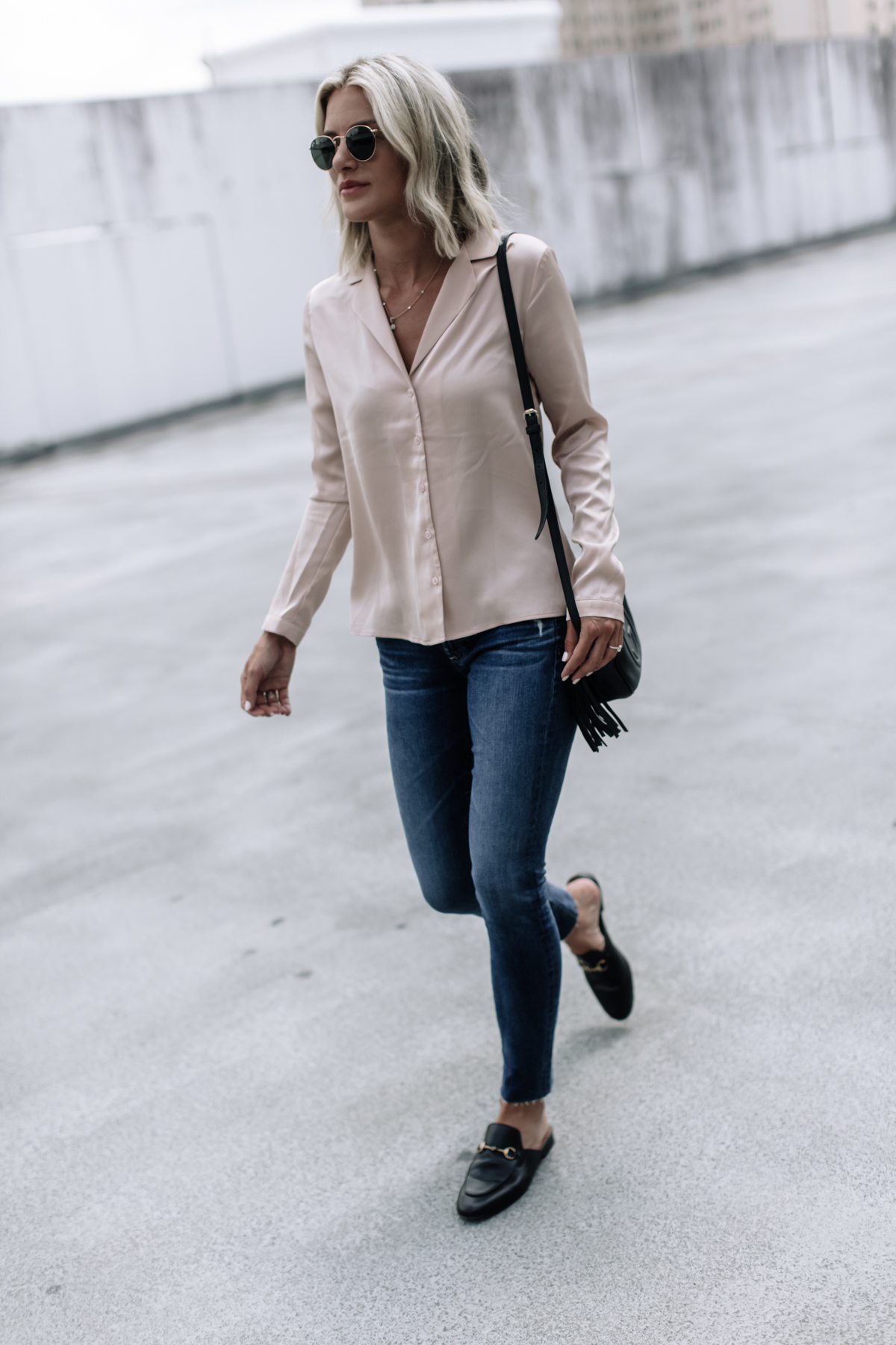 blush satin pj top outfit from Nordstrom Anniversary Sale 2017