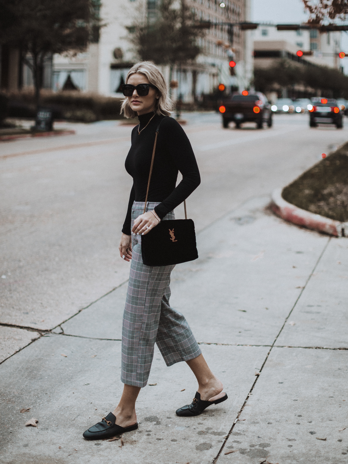 a chic take on plaid pants by Sage Coralli of So Sage Blog