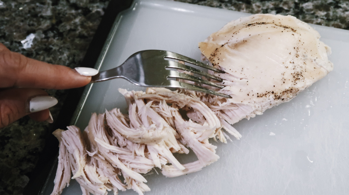 perfectly shredded chicken made in pressure cooker recipe