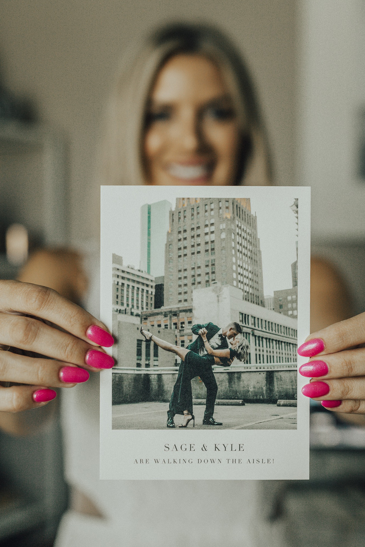 polaroid style save the dates by paper on So Sage Blog
