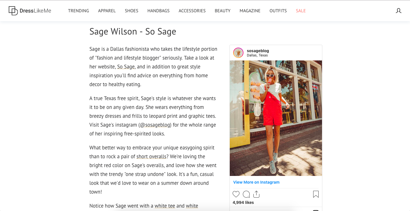So Sage Blog named one of the top 10 Dallas fashion bloggers