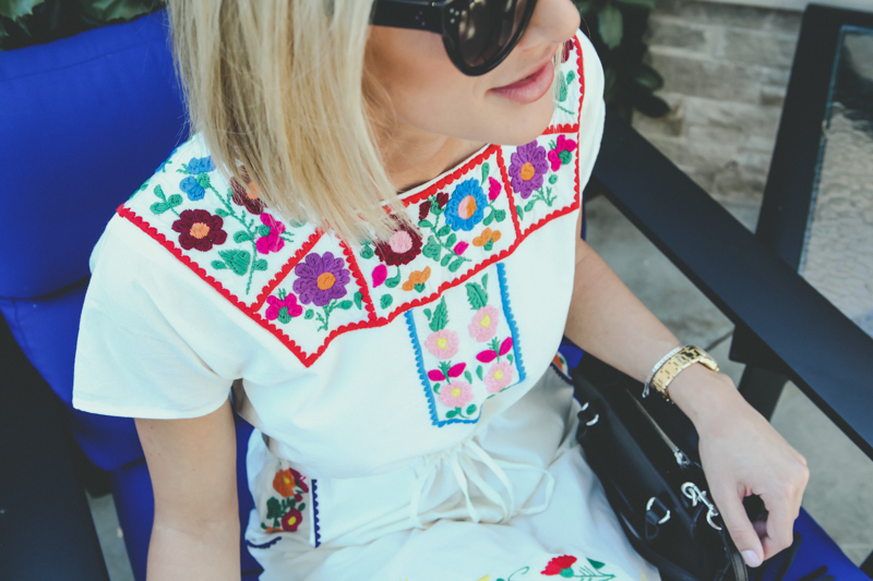 mexican style colorful embroidery