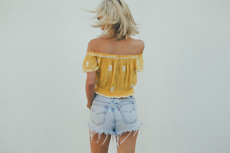 yellow-off-the-shoulder-blouse