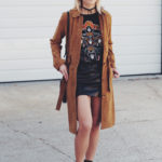 Suede Belted Coat + ATX Event with French Connection