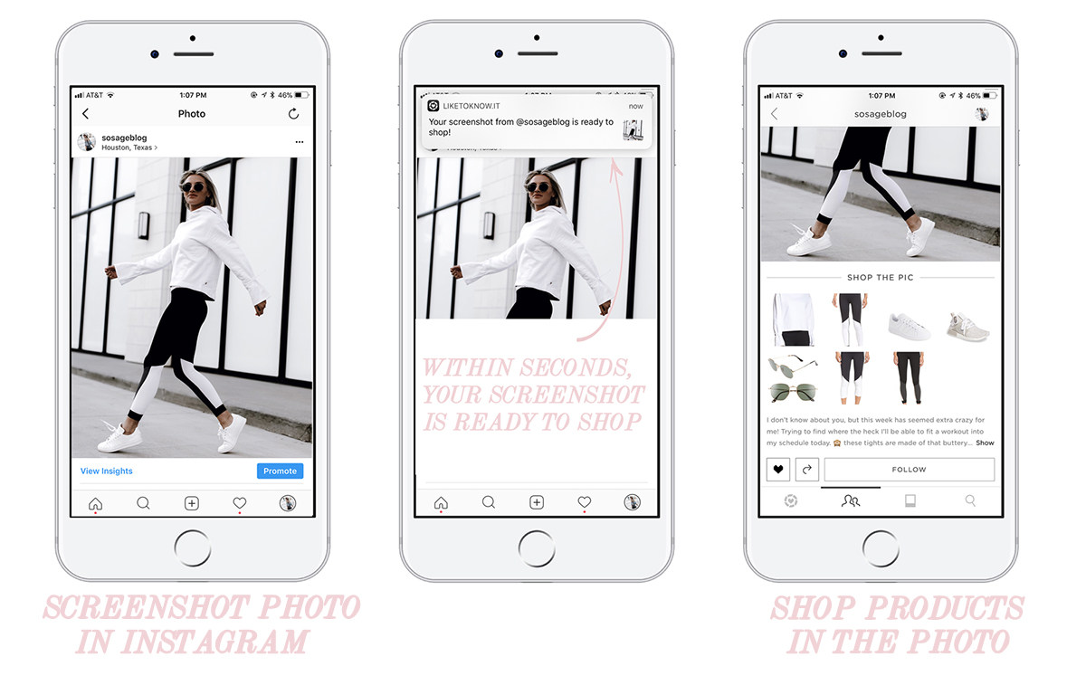 a tutorial on how to use the LIKEtoKNOW.it app by blogger Sage Coralli of So Sage Blog