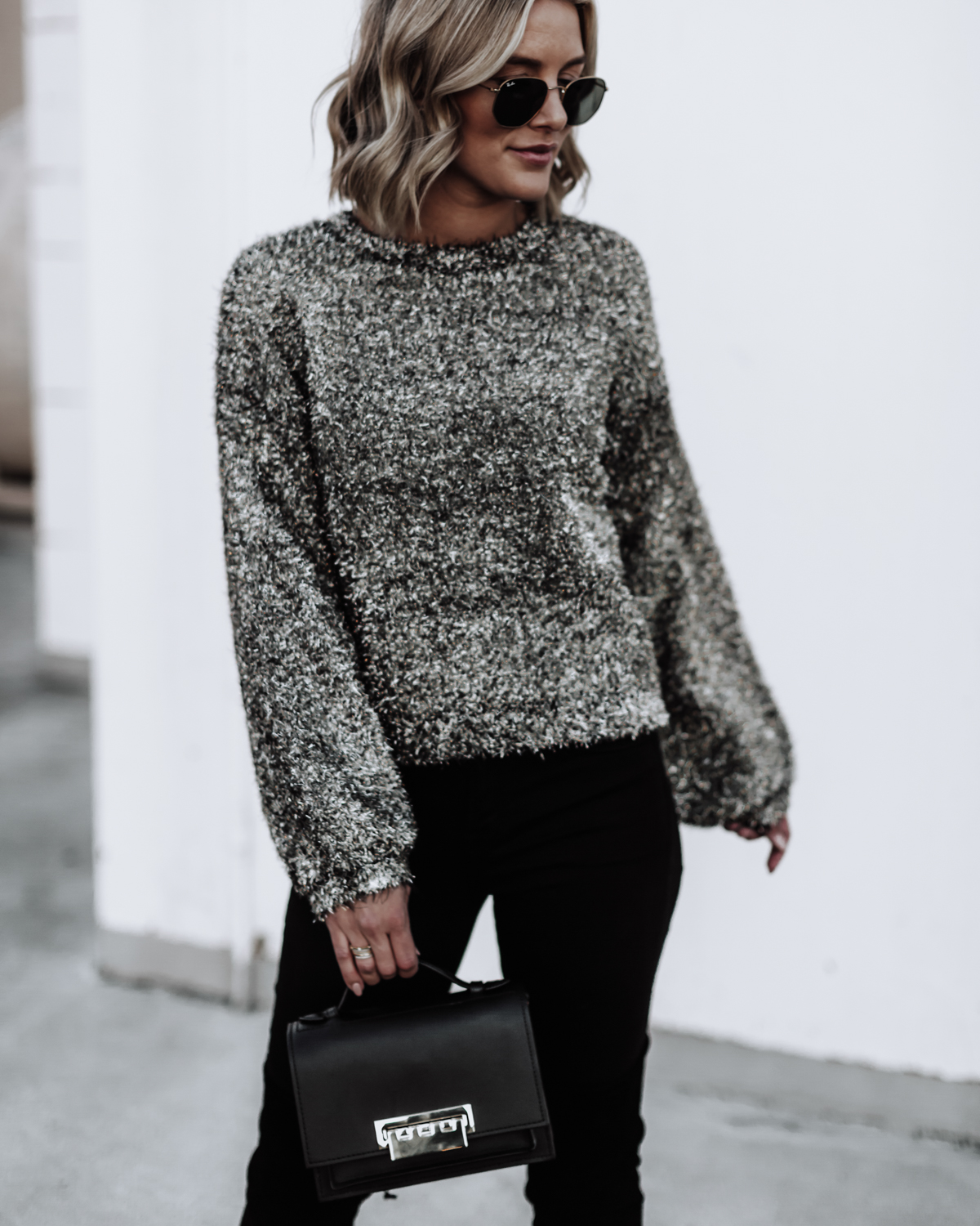 cute fluffy sparkle sweater by Leith