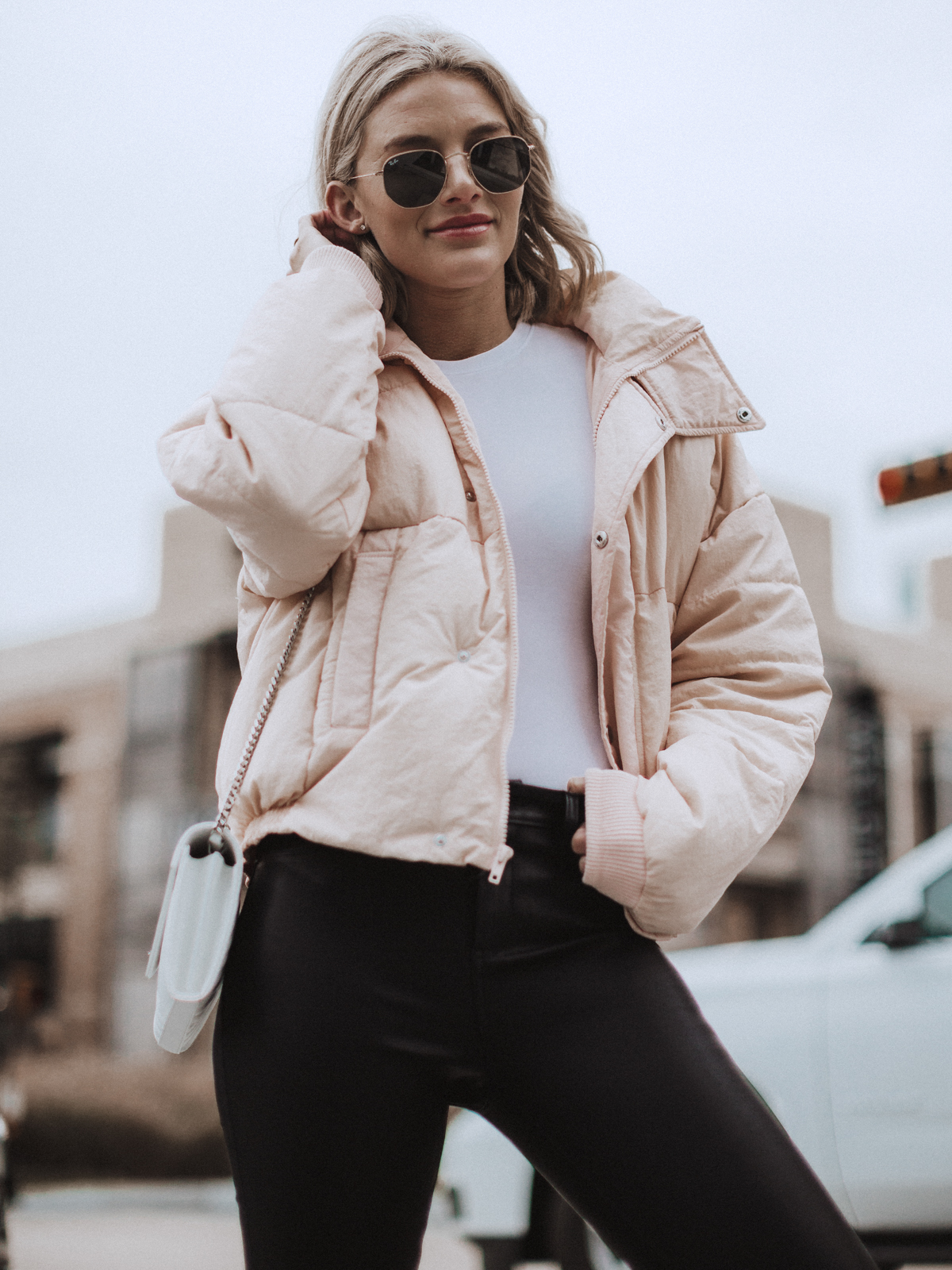 how So Sage Blog styles a puffer jacket