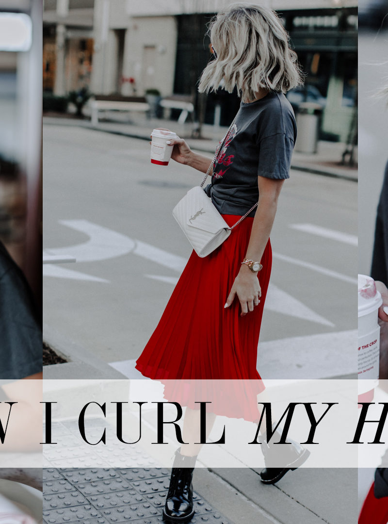 how Sage Coralli of So Sage Blog curls her hair