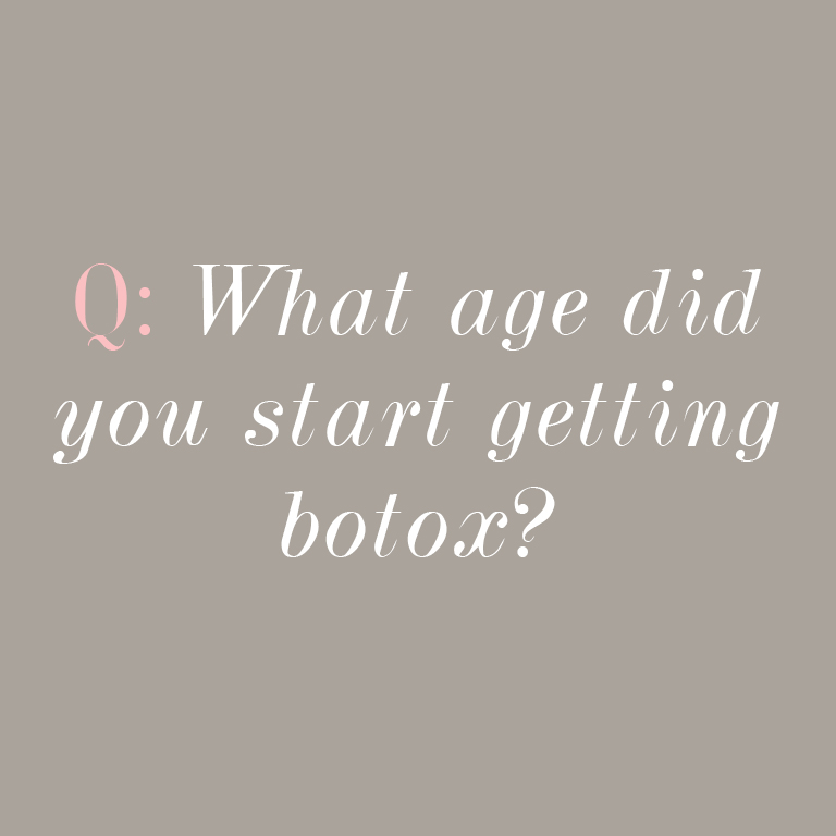 what age to start getting botox?
