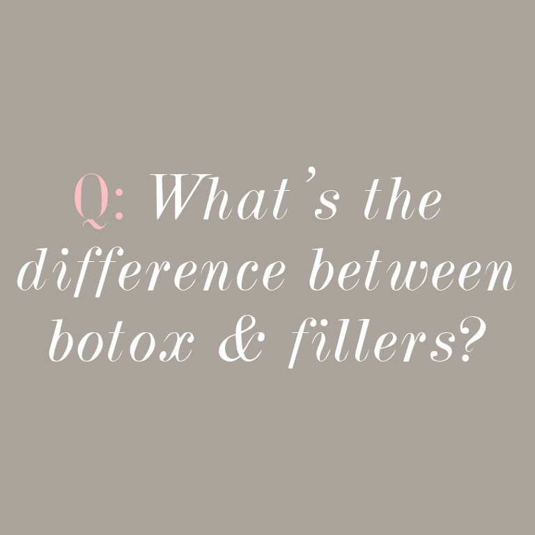 difference between botox & fillers