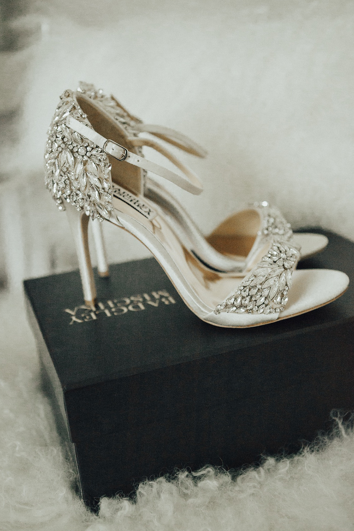how sage Coralli asked her bridesmaids with badgley mischka shoes